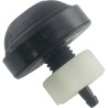 Air Microbellow, Herga, Raised Cone, 3/8"hs, 3/4"fd, Black : 6435-00
