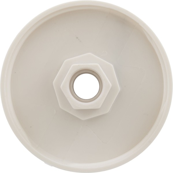 Knob, Waterway, F.A.S., 1" Scalloped, White : 662-3010