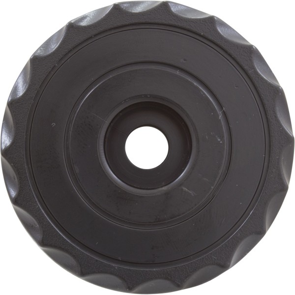 Knob, Waterway, F.A.S., 1" Scalloped, Black : 662-3011
