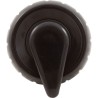 Air Ctrl, WW, 1 -5/8"hs, 2-3/4"fd, Notched, Blk, 1" : 660-3571