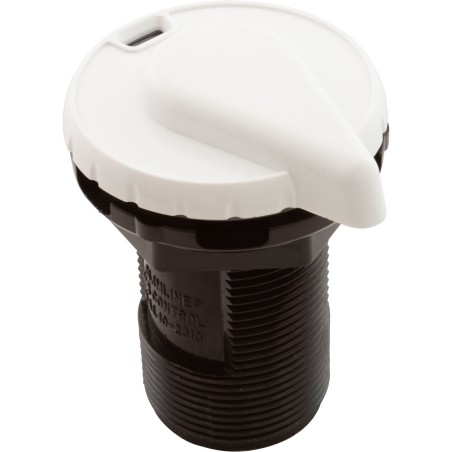 Air Ctrl, BWG/HAI Slimline, 1-3/4"hs, 2-1/2"fd, Teardrop, Wht, 1" : 10-2330WHT