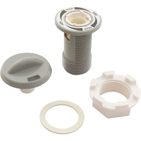 Air Ctrl, BWG/HAI Slimline, 1-1/16"hs, 1-5/8"fd, Nchd, Gry, 1/2" : 10-2510H-GR
