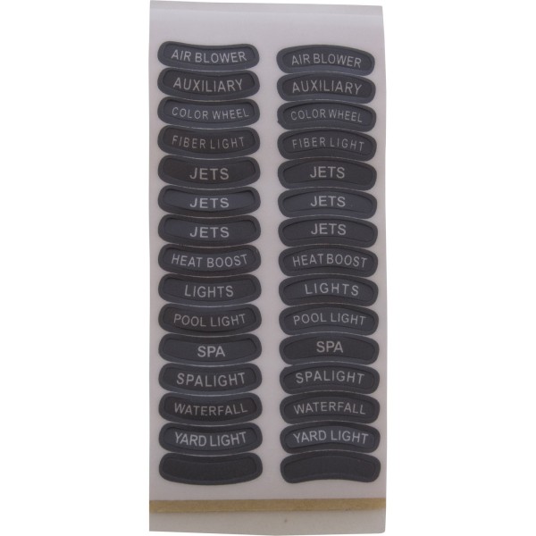 Label, Pentair, IntelliTouch®, iS4, Set of 10 : 520173