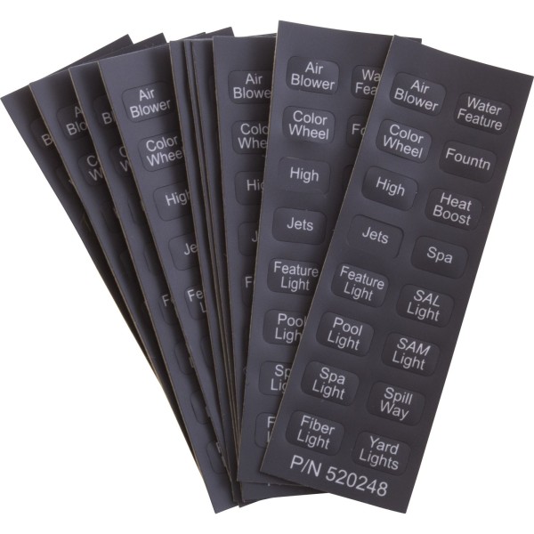 Label, Pentair EasyTouch/Compool QuickTouch I, Wireless : 520124