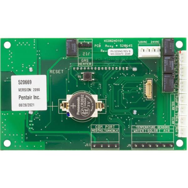 PCB, Pentair, SunTouch, Single Body : 520941Z