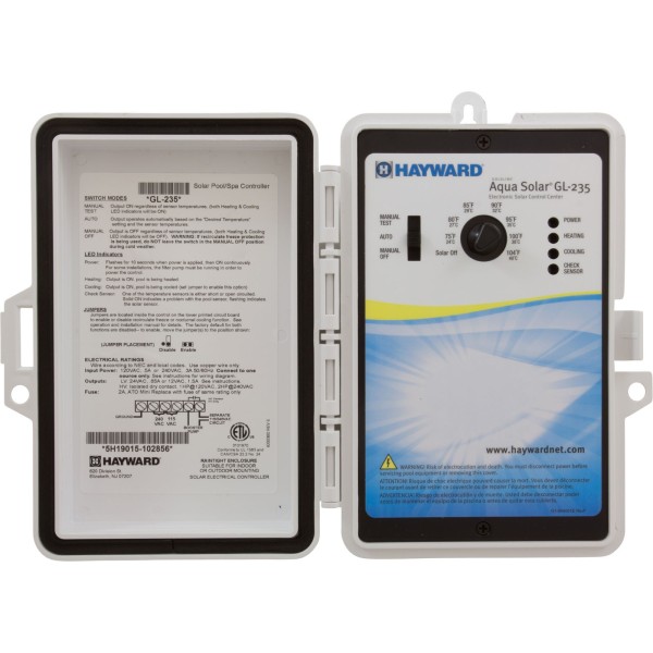 Solar Pool Control, Hayward AquaSolar, 115v/230v : GL-235