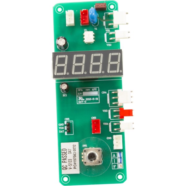 PCB, Raypak, 0005/0011, with LED Display : 017145F