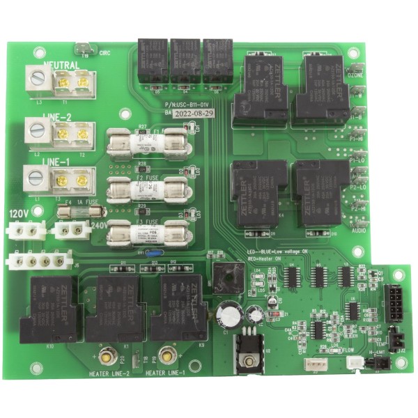 United Spa Controls, B11 POWER CIRCUIT BOARD (10-PIN MOLEX ) : EL152