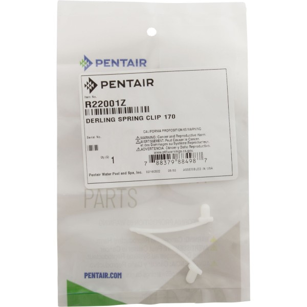 Spring Clip, Pentair Swivel Wheel Flexible Vacuum, No. 170 : R22001Z