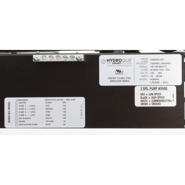Control, HQ CS4009, P1, Bl, Oz, Lt, 5.5kW, 115v/230v : CS4009-US1