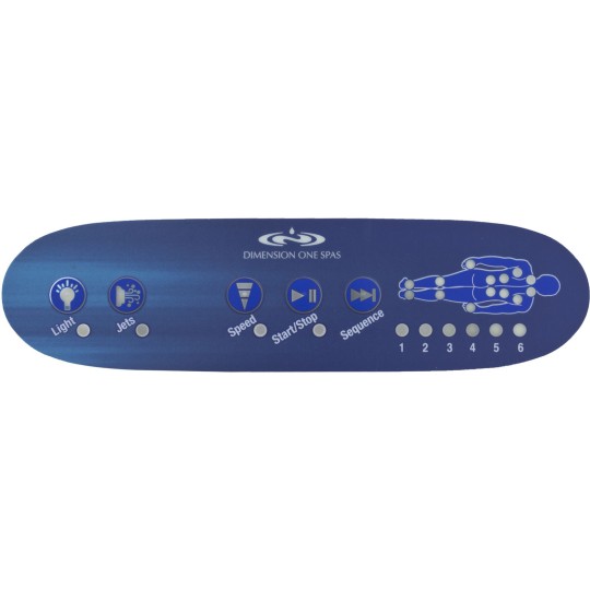 Overlay, D-1 TSC-42, 5 Button : 01560-0003