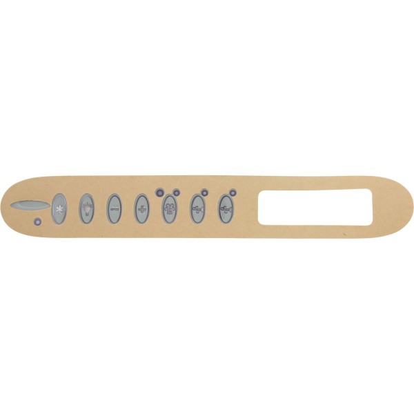 Overlay, Dimension One, TSC-24/K-24, 7 Button, 3 Pump : 01560-305