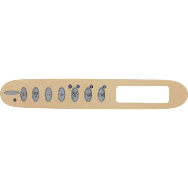 Overlay, Dimension One, TSC-24/K-24, 7 Button, 2 Pump : 01560-368