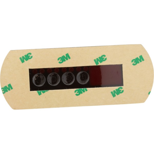 Overlay, Gecko in.k200, 4 Button, P1, P2, Lt : 9916-101030