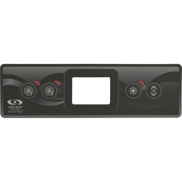 Overlay, Gecko In.k300, 4 Btn, P1, P2, Light, Temp : 9916-101500