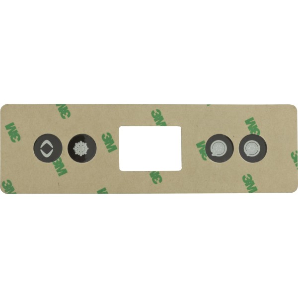 Overlay, Gecko In.k300, 4 Btn, P1, P2, Light, Temp : 9916-101500