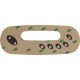 Overlay, HydroQuip in.k450 7-Button, P1, P2, P3, Lt, Grey : 80-0240A