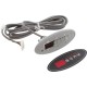 Topside, H-Q Eco 1, 4 Button, Sm Oval, w/ Overlay, 10ft Cord : 34-0193-K