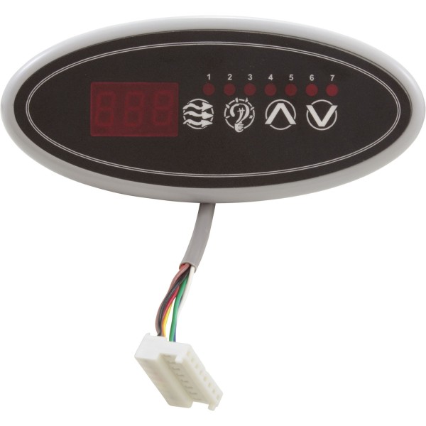 Topside, H-Q Eco 1, 4 Button, Sm Oval, w/ Overlay, 10ft Cord : 34-0193-K