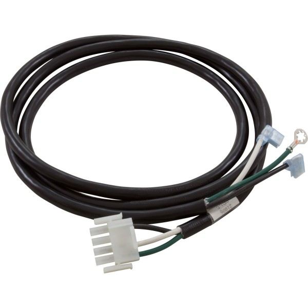 Cord, BWG, 14/3 x 60", White, Amp-4, Male,  (G, B, W) : 21086