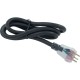 Cord, H-Q, P2, 1-Spd, Molded/Lit, 48", 115v/230v, 15A, Pink : 30-0240-48-K