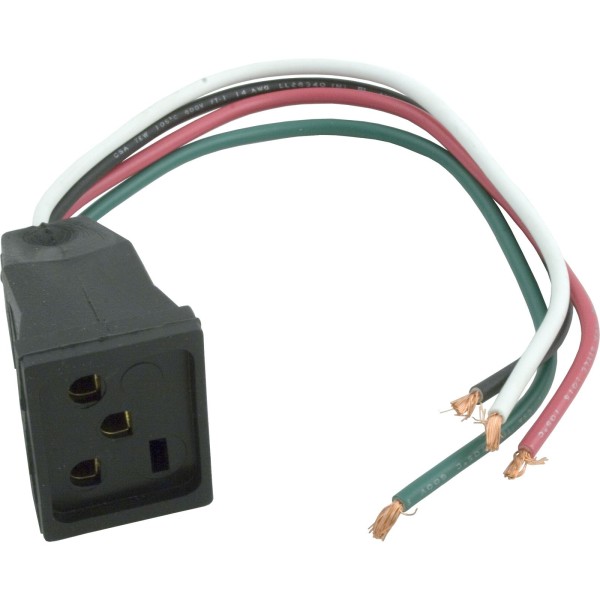 Pump Receptacle, J & J Electronics, 230v Female : RSP-104P-2