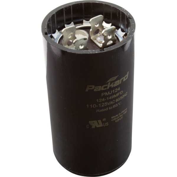 Start Capacitor, 124-149 MFD, 115v, 1-7/16" x 2-3/4" : BC-124