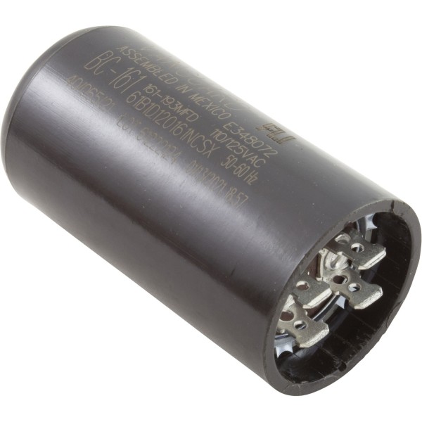 Start Capacitor, 161-193 MFD, 115v, 1-7/16" x 2-3/4" : BC-161