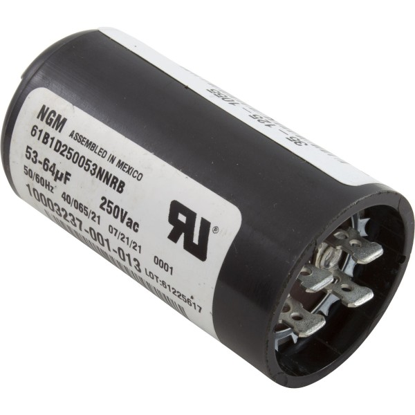 Start Capacitor, 53-64 MFD, 230v, 1-7/16" x 2-3/4" : 10003237-001-013