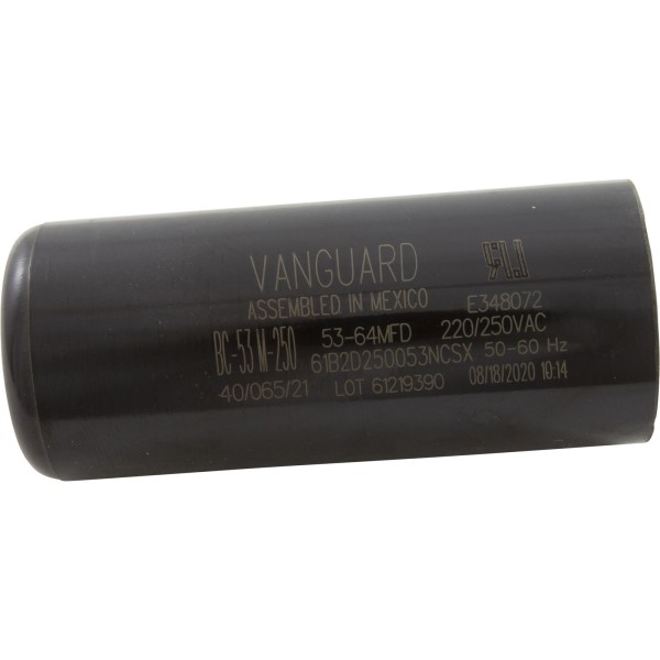 Start Capacitor, 53-64 MFD, 230v, 1-7/16" x 3-3/8" : BC-53M-250