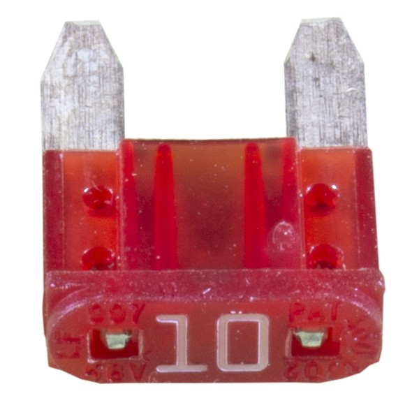 Fuse, Pentair IntelliChlor Power Cntr, Mini Blade, 10A, Qty 5 : 522745