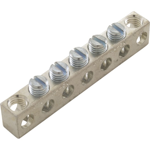 Ground Bus Bar, 5 Position, 14-6 AWG : NA-30