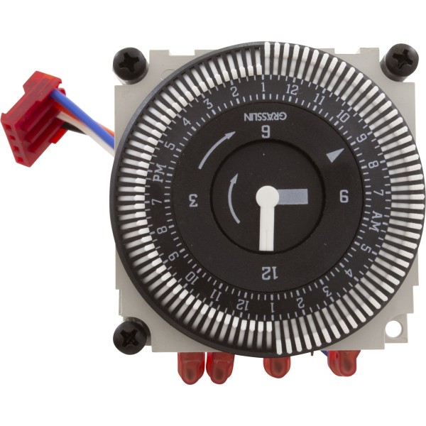 Timer, Grasslin, SPDT, Panel Mount, 24 vac, 24hr, w/Harness : TMRLX