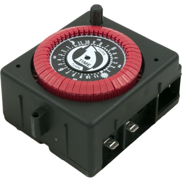 Timer, Intermatic, SPST, Panel Mount, 230v, 24hr, PF w/Override : PB914N66