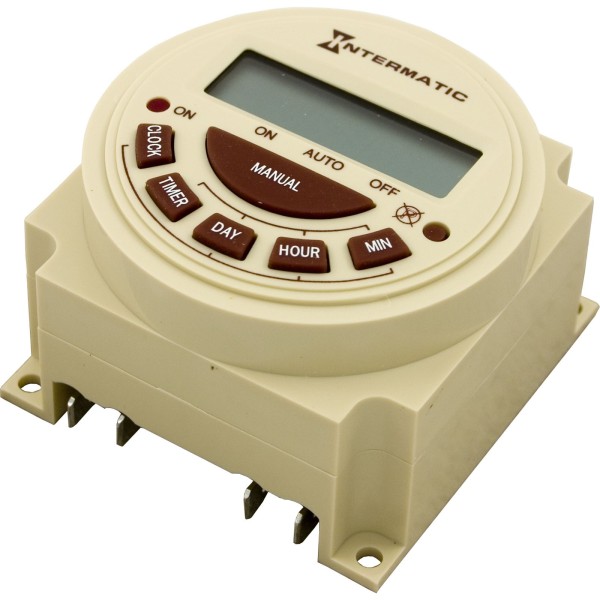 Timer, Intermatic, SPST, Panel Mount, 115v, 20A, 7day, Electric : PB373E