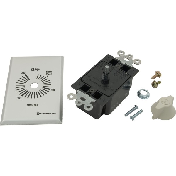 Timer, Intermatic, SPST, Wound, 30min, 20A : FF30MC