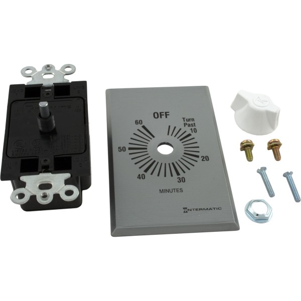 Timer, Intermatic, SPST, Wound, 60min, 20A : FF60MC