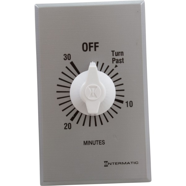Timer, Intermatic, DPST, Spring Wound, 30min, 20A : FF430M