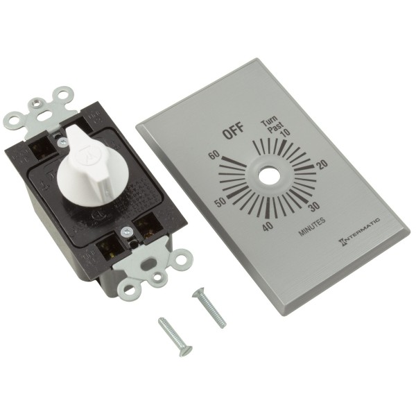 Timer, Intermatic, DPST, Spring Wound, 60min , 20A : FF460M
