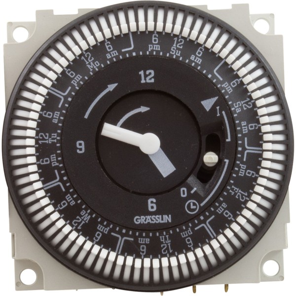 Timer, Grasslin Repl, SPDT, Panel Mount, 115v, 7day : 34-0035-K