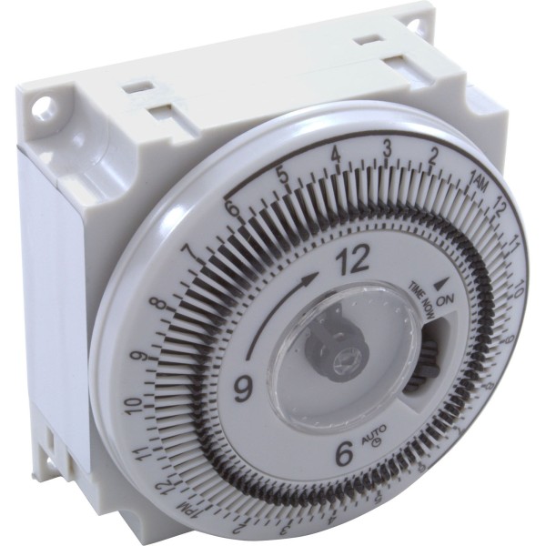 Timer, Grasslin Repl, SPDT, Panel Mount, 115v, w/override, 24hr : 34-0033-K