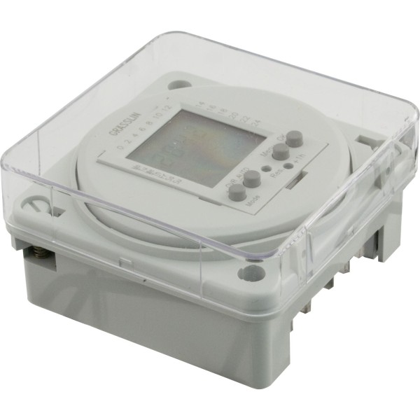 Timer, Grasslin, SPDT, Panel Mount, 115v, Digital, 24 Hour/7 Day : FM1D20E-120