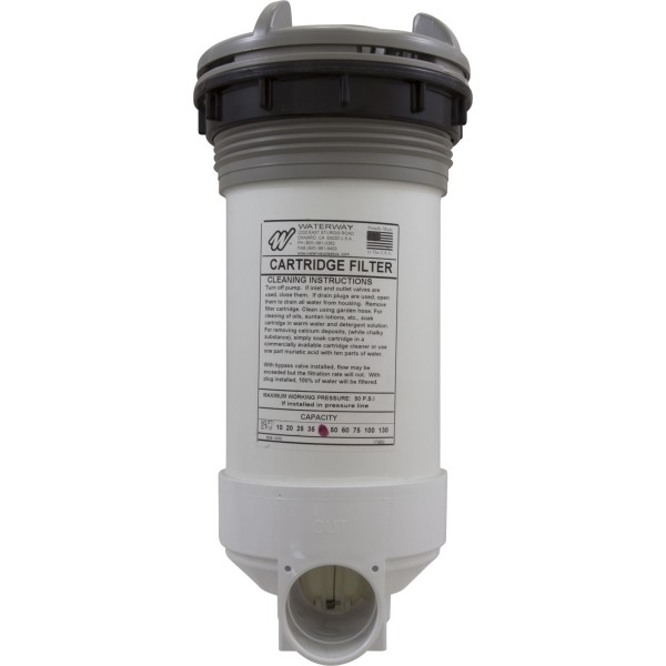 Skim Filter Complete, WW DynaFlo Lo-Profile, 40sqft, Gray : 510-6547