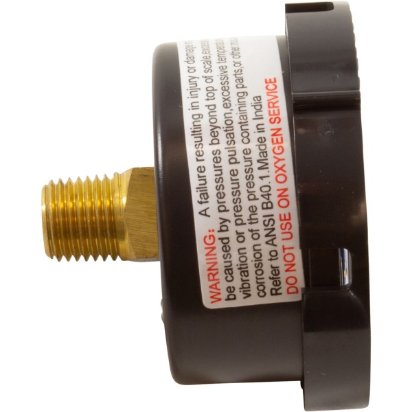 Pressure Gauge, Pentair, 1/4"mpt, 0-60psi, Back Mount : 190059Z