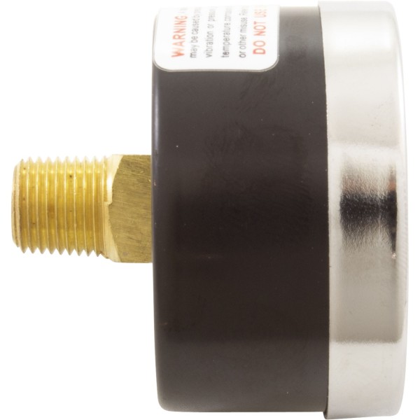 Pressure Gauge, 1/8"mpt, 0-60psi, Back Mount, Generic :