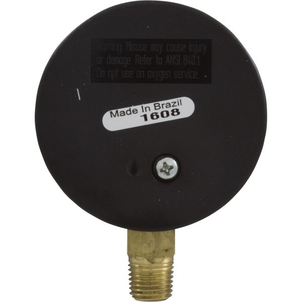 Vacuum Gauge, 1/4"mpt, 0-30 in.Hg, Bottom Mount, Generic : 1422
