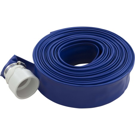 Backwash Hose, Valterra, 1-1/2" x 50ft, w/Clamp & Hose Adapter : B8227FT
