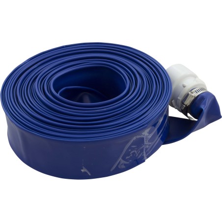Backwash Hose, Valterra, 1-1/2" x 50ft, w/Clamp & Hose Adapter : B8227FT