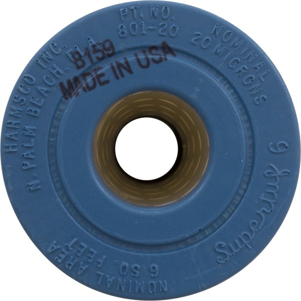 Cartridge, Harmsco Betterfilter, 6sqft, 9-3/4", 2-3/4"OD, OEM : ST/6