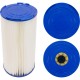 Cartridge, 65sqft, ct, 2-5/8"ob, 7-1/2", 14-3/4"L, 3oz : PSD65-2